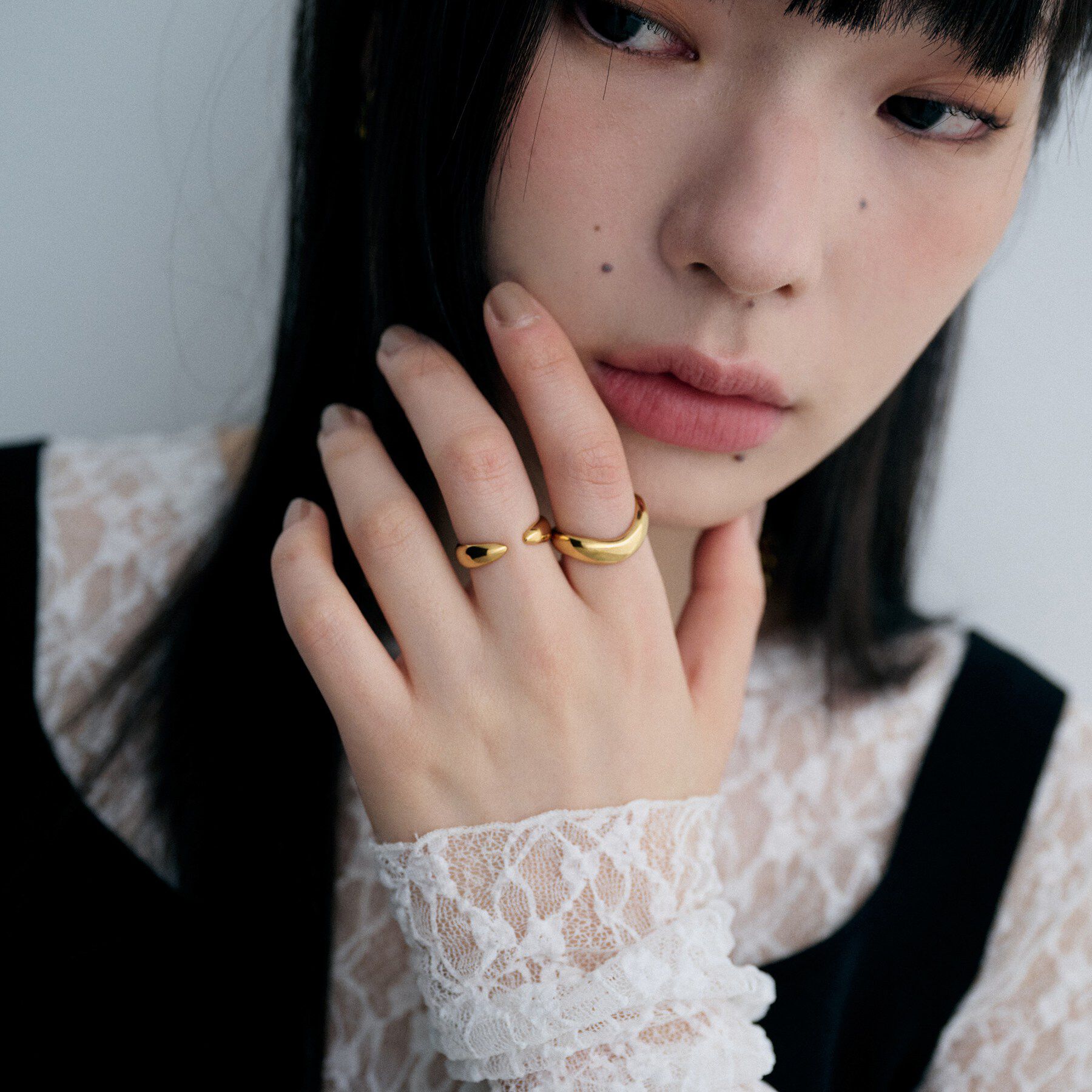 COCOSHNIK ONKITSCH「シルバー ポインテッドオープンリング GP」|リング|