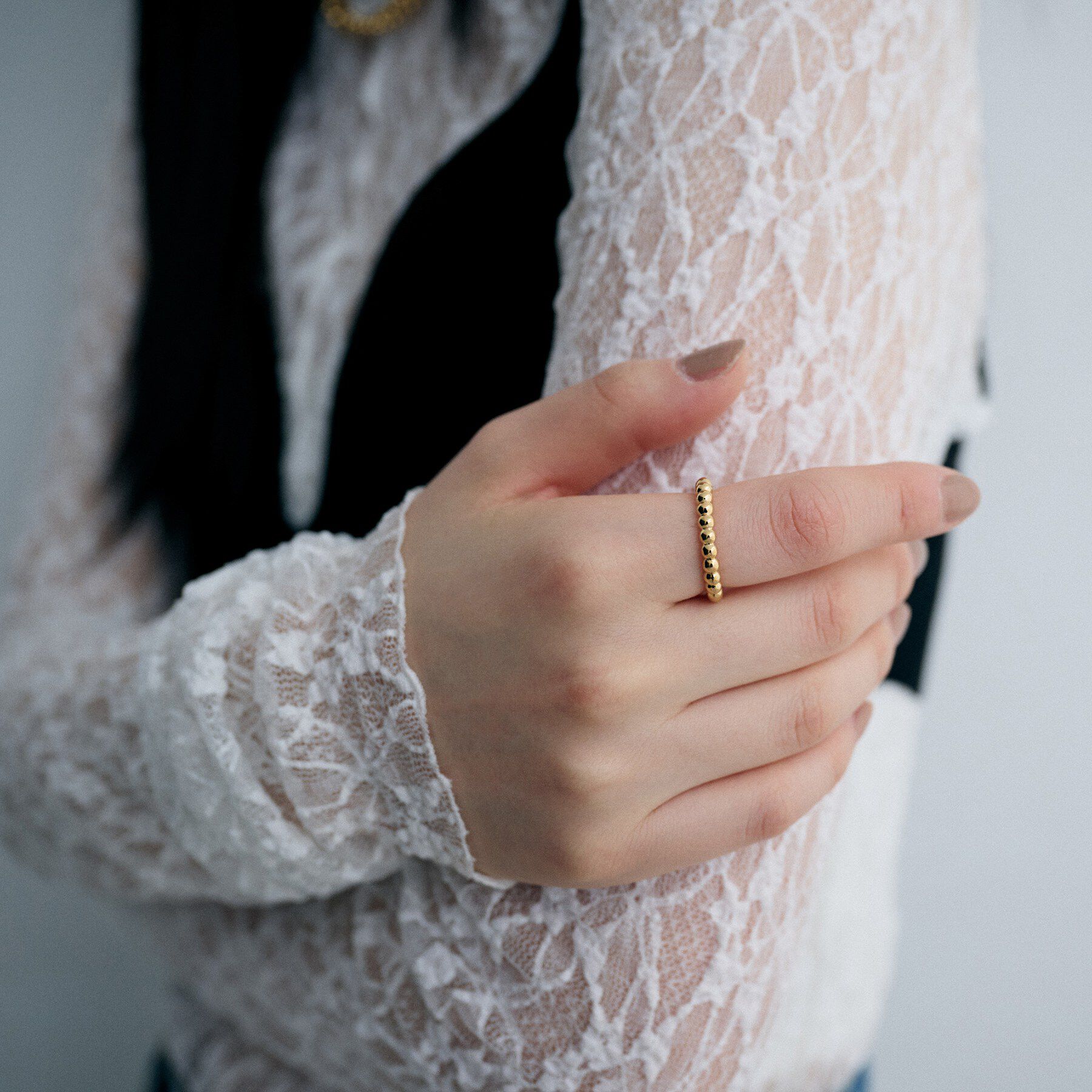 COCOSHNIK ONKITSCH「シルバー ボールラインリング GP」|リング|