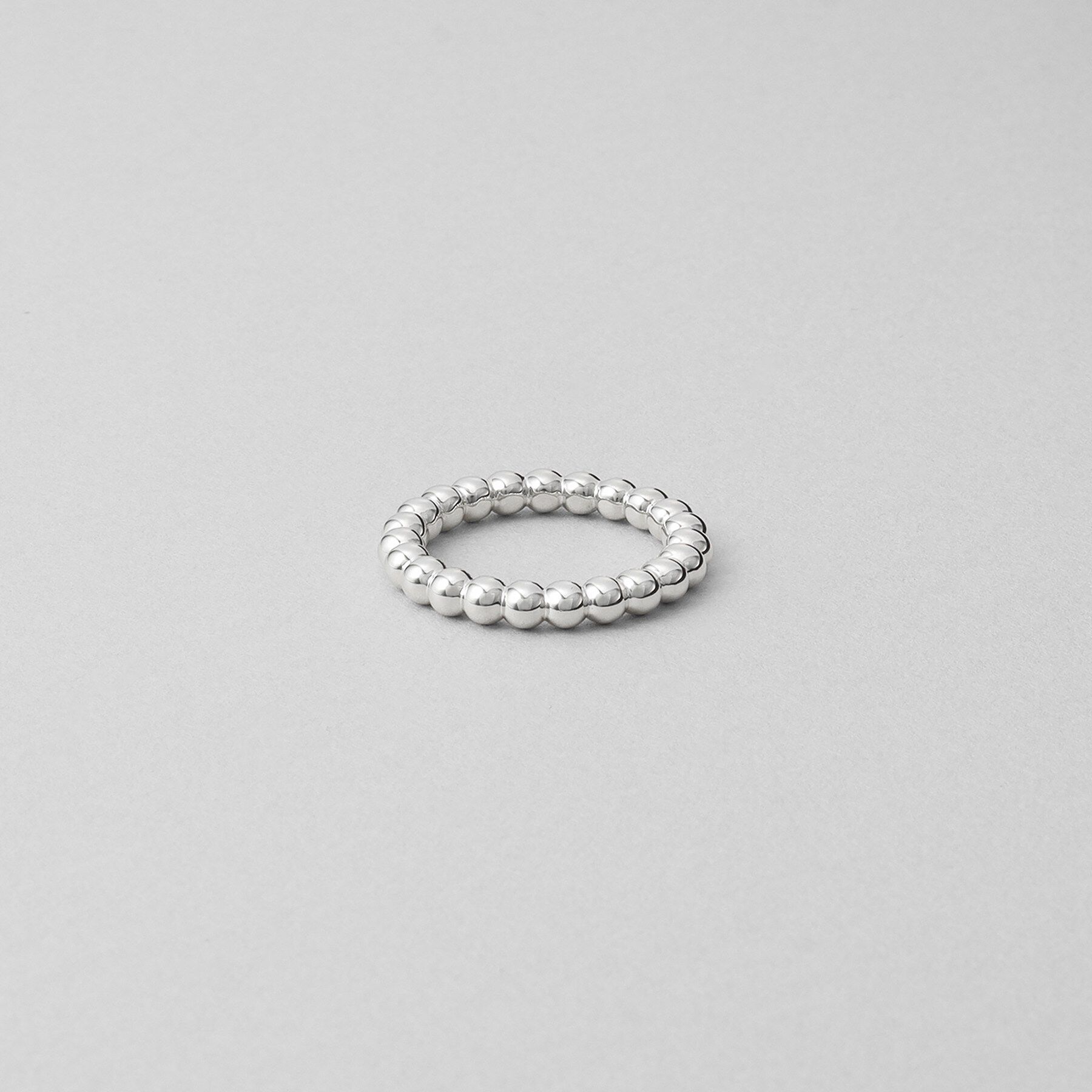 COCOSHNIK ONKITSCH「シルバー ボールラインリング」|リング|