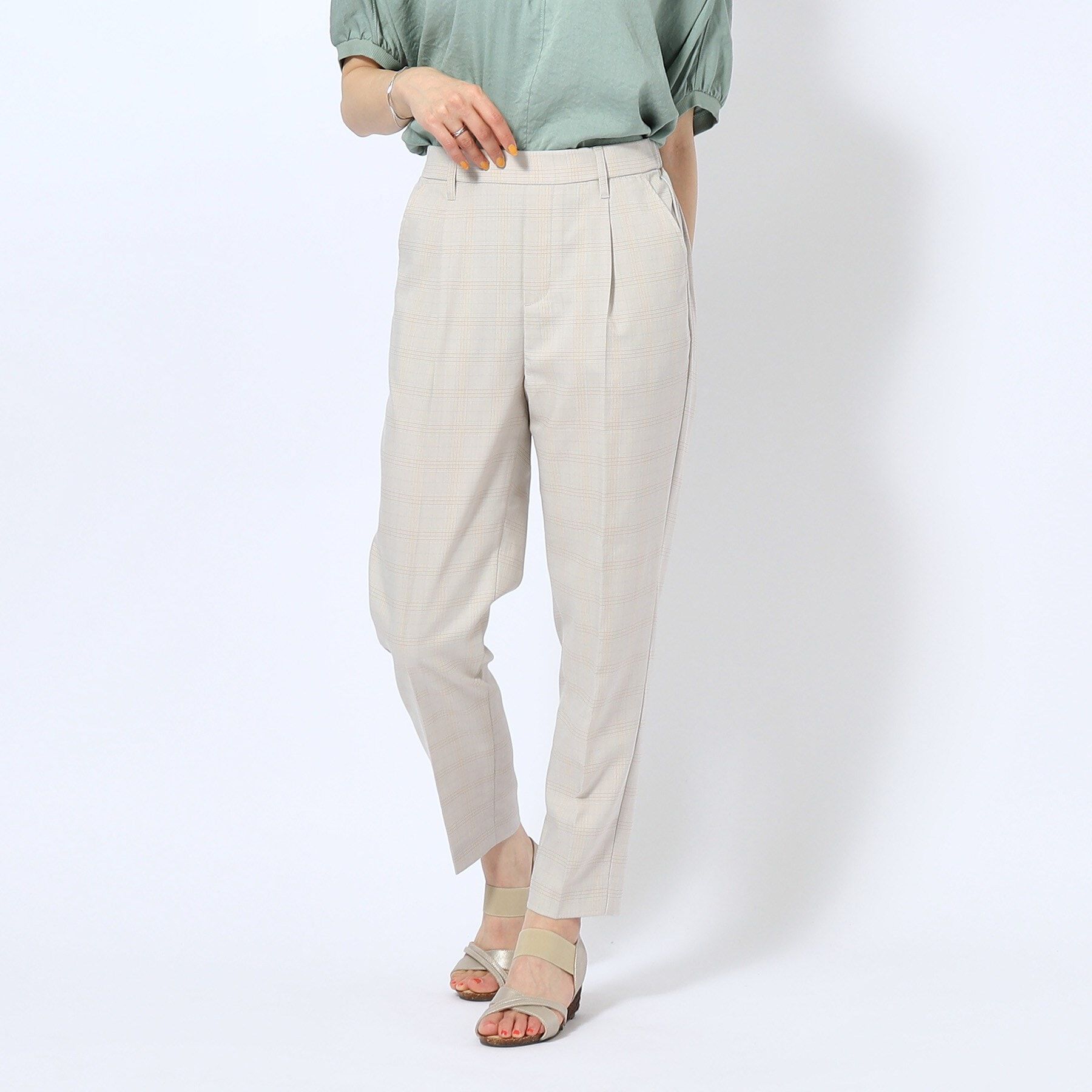 SHOO･LA･RUE「【洗える/SS-3L】すっきりキレイにかっこよく 大人のテーパードパンツ」|その他|