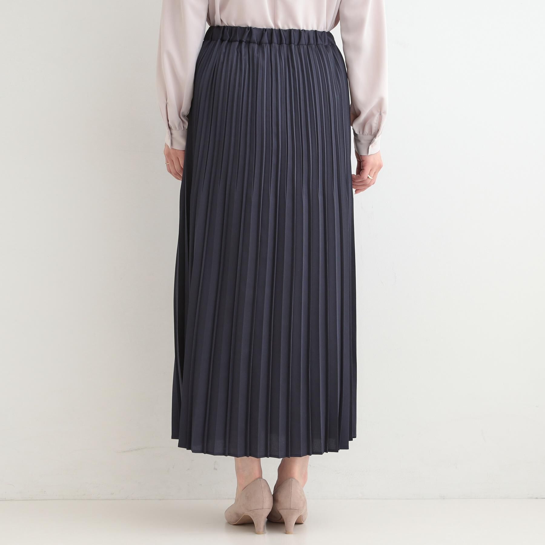 SHOO･LA･RUE「【着丈選べる】微ラメプリーツスカート」|スカート|