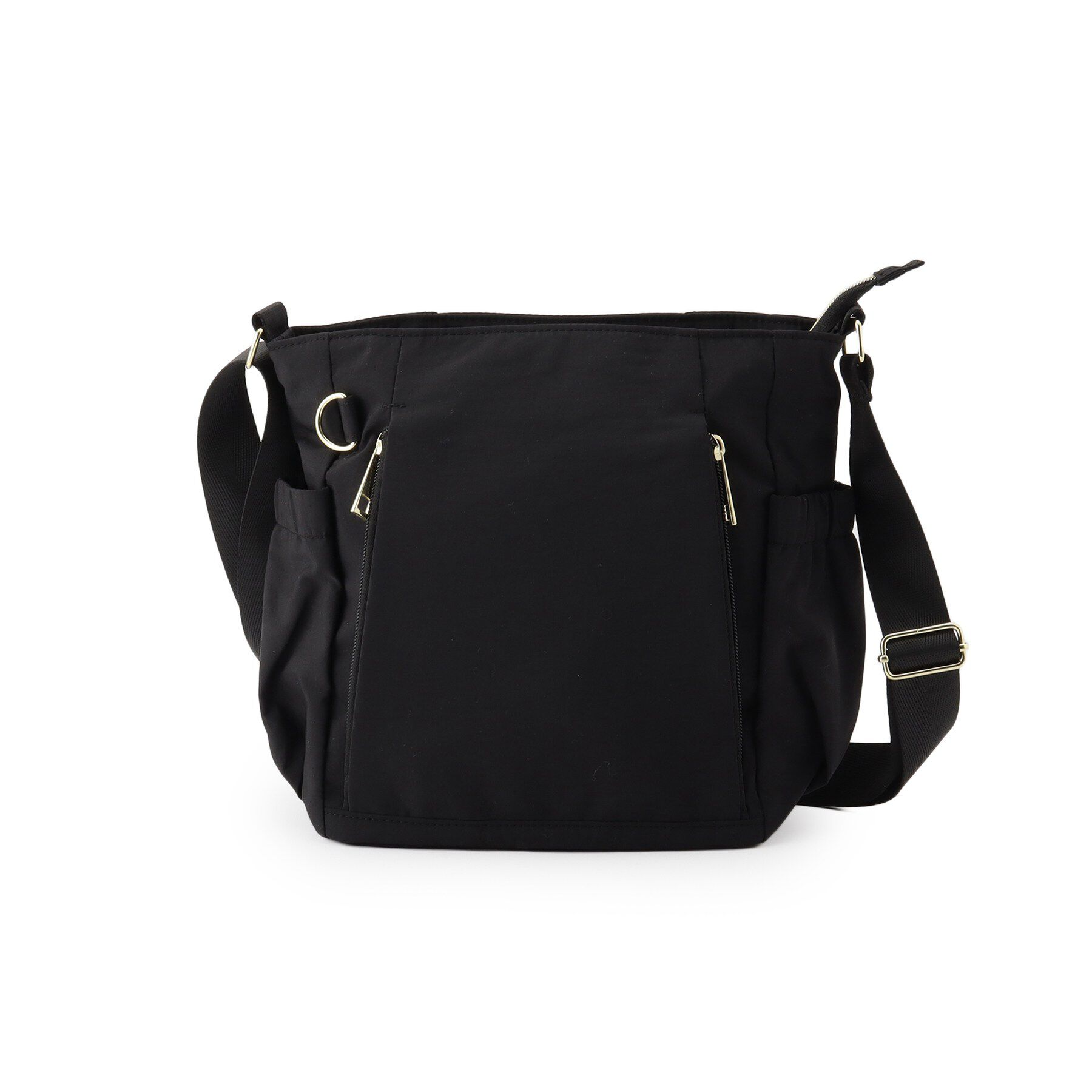 SHOO･LA･RUE「【撥水】縦ファスナー8ポケットショルダーバッグ」|ショルダー・メッセンジャー|