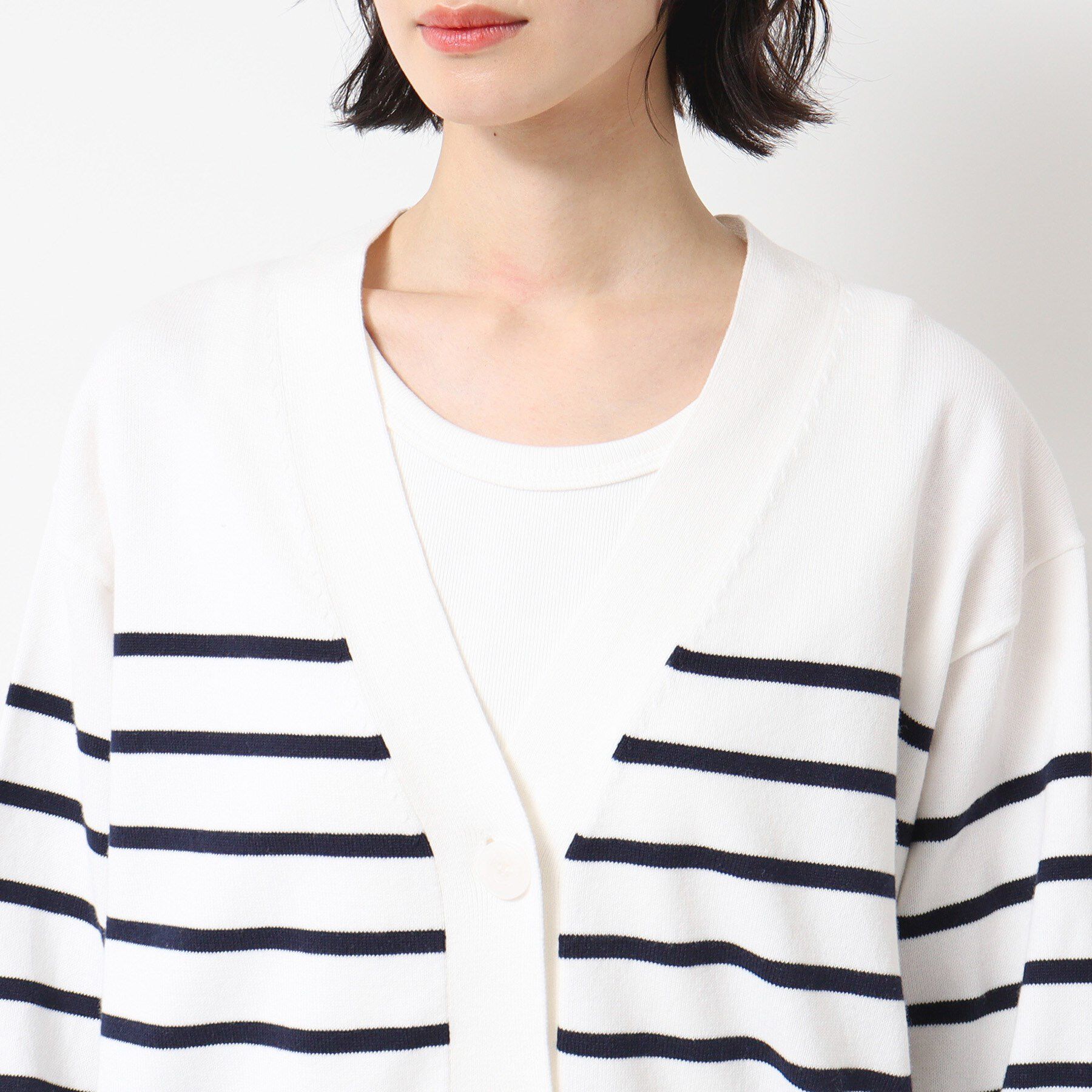 Dessin「【洗える】オーバーシルエットVネックカーディガン」|カーディガン|