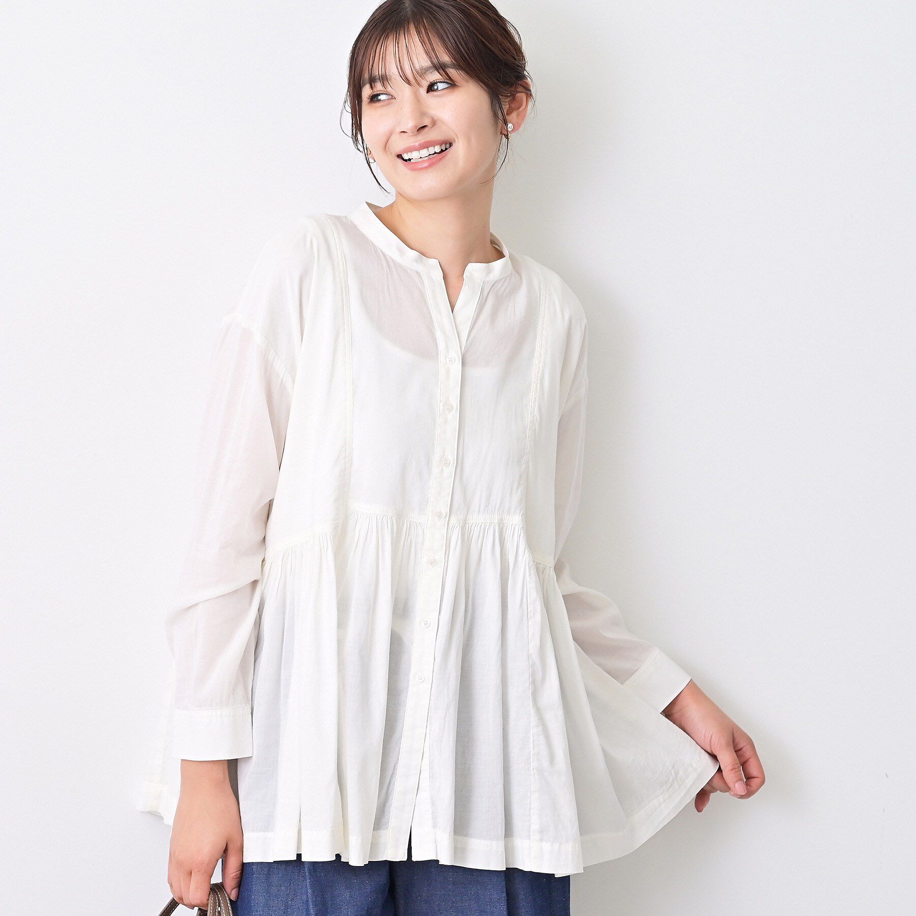 Dessin「ボイルブラウス」|シャツ・ブラウス|ホワイト(002)