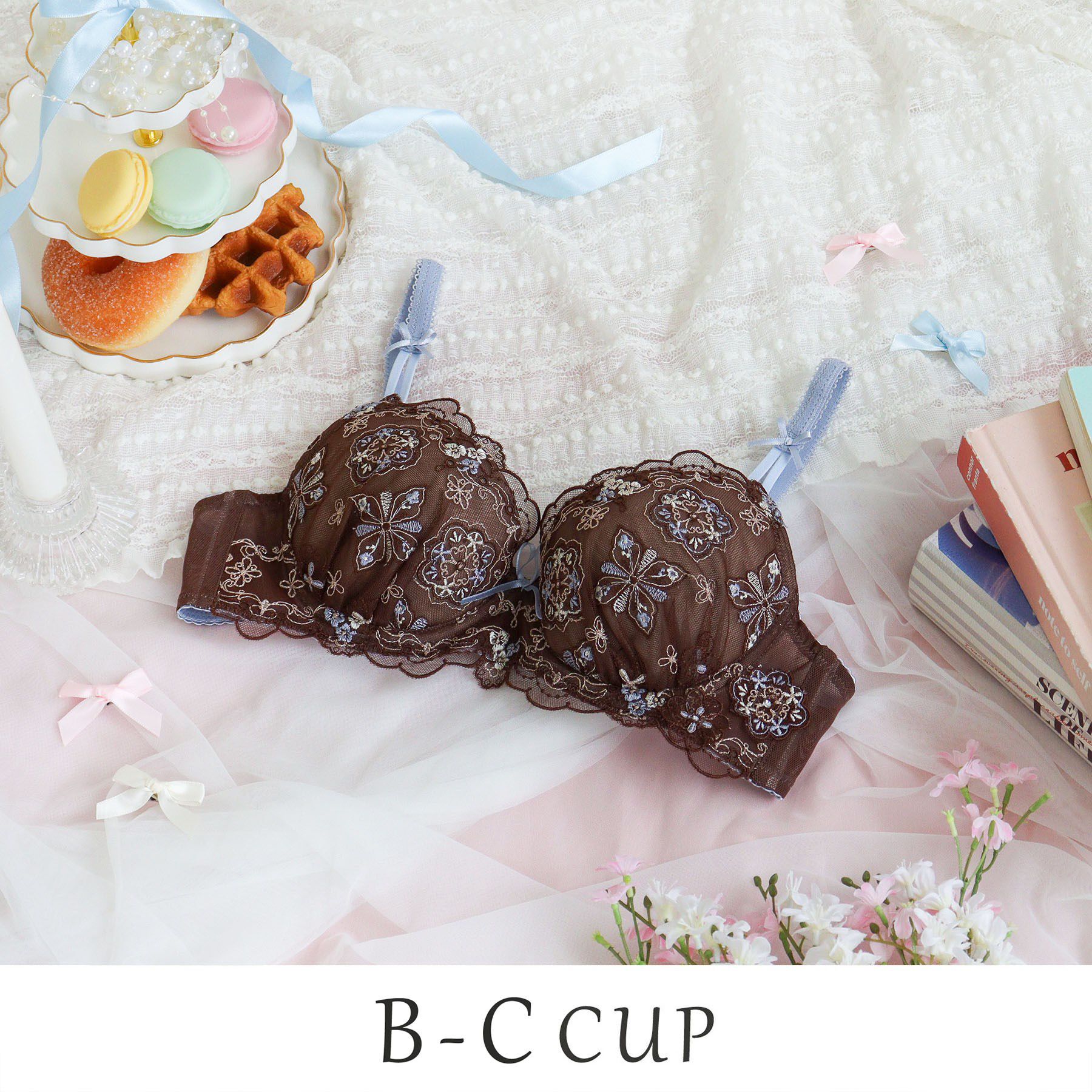 Risa Magli「キャシー ブラジャー （B-C） ＜サイドシェイプ＞」|インナー|ブラウン(043)