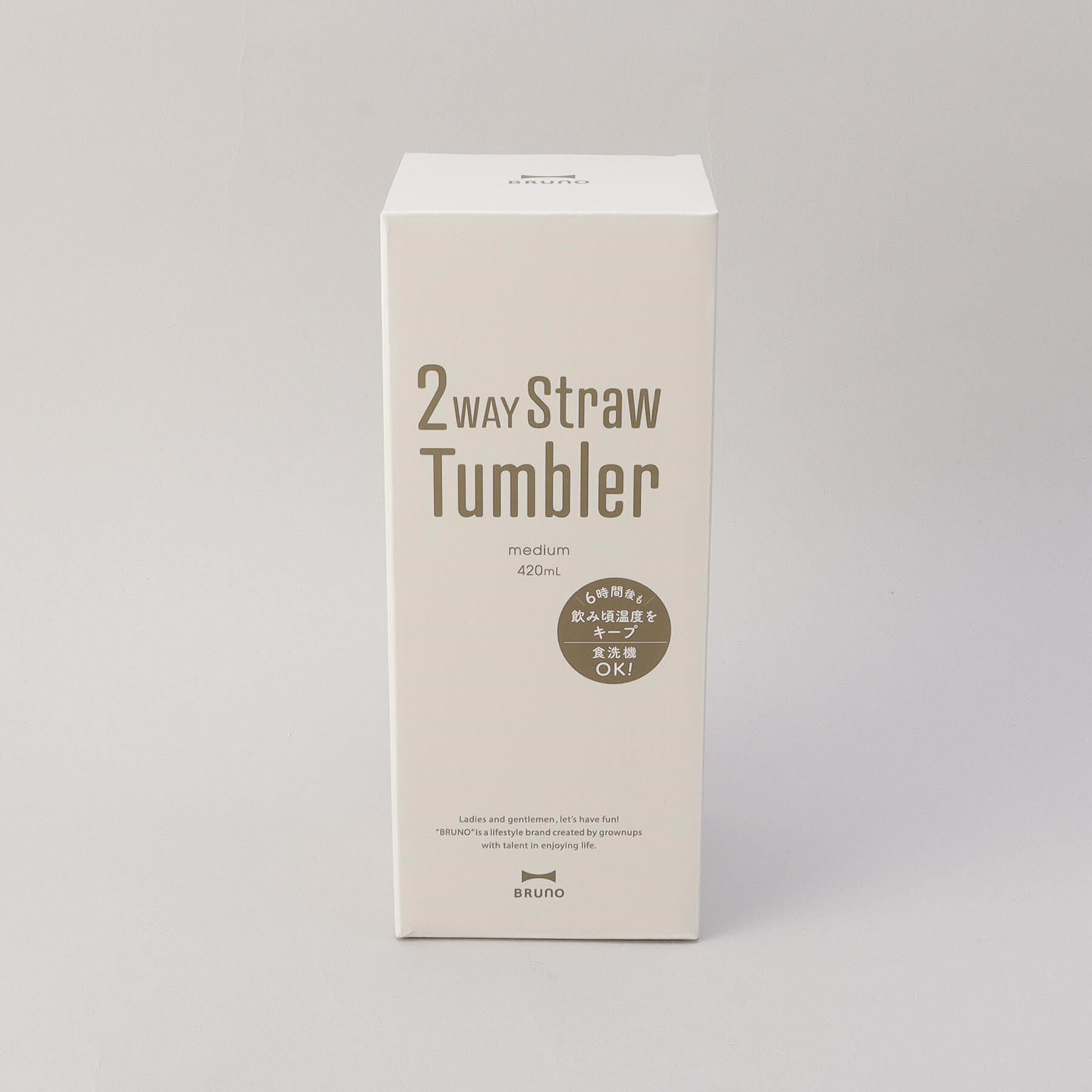 212 KITCHEN STORE「2WAYストロータンブラーM WH ＜BRUNO ブルーノ＞」|グラス・マグカップ|