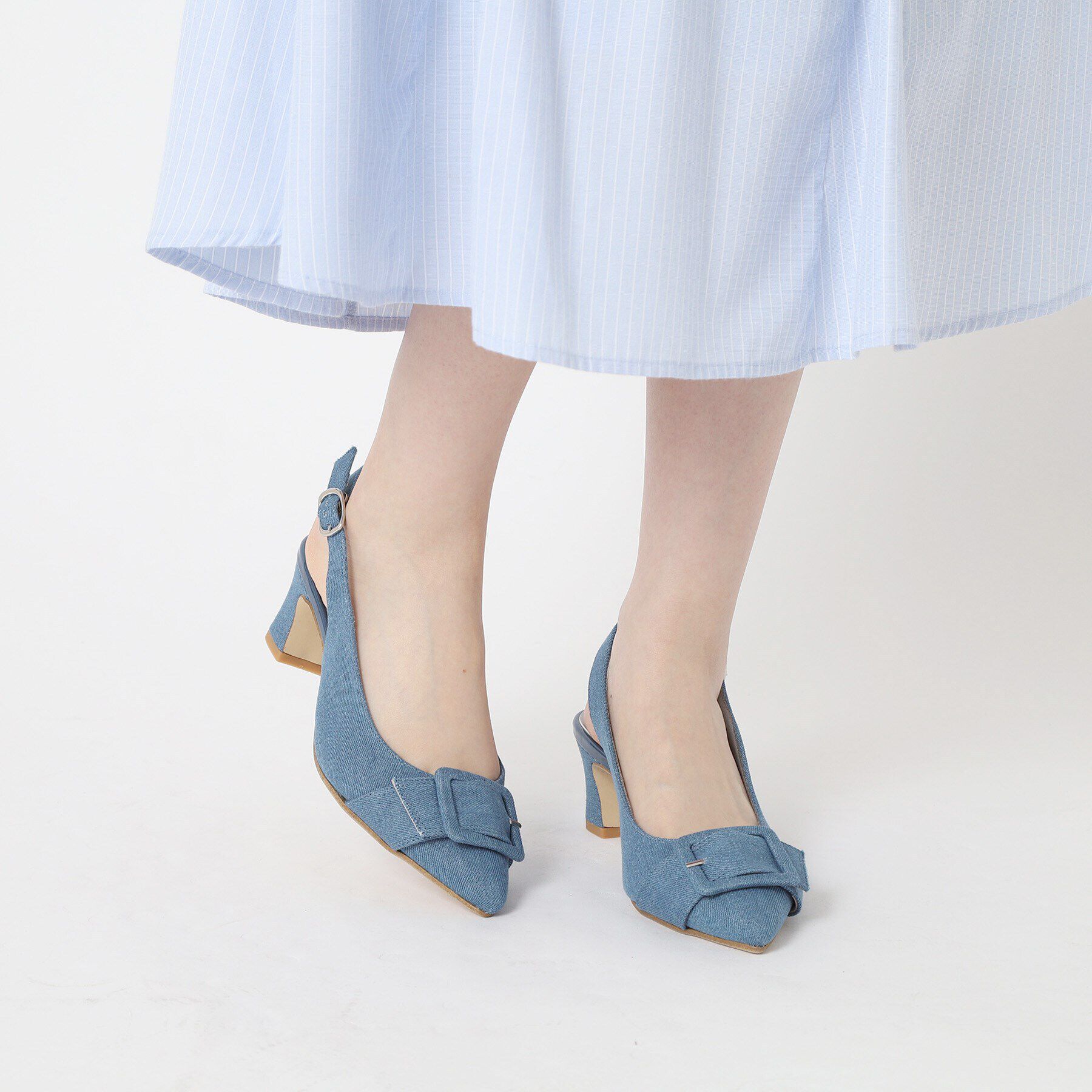 ESPERANZA「バックストラップバックルヒールパンプス」|パンプス|