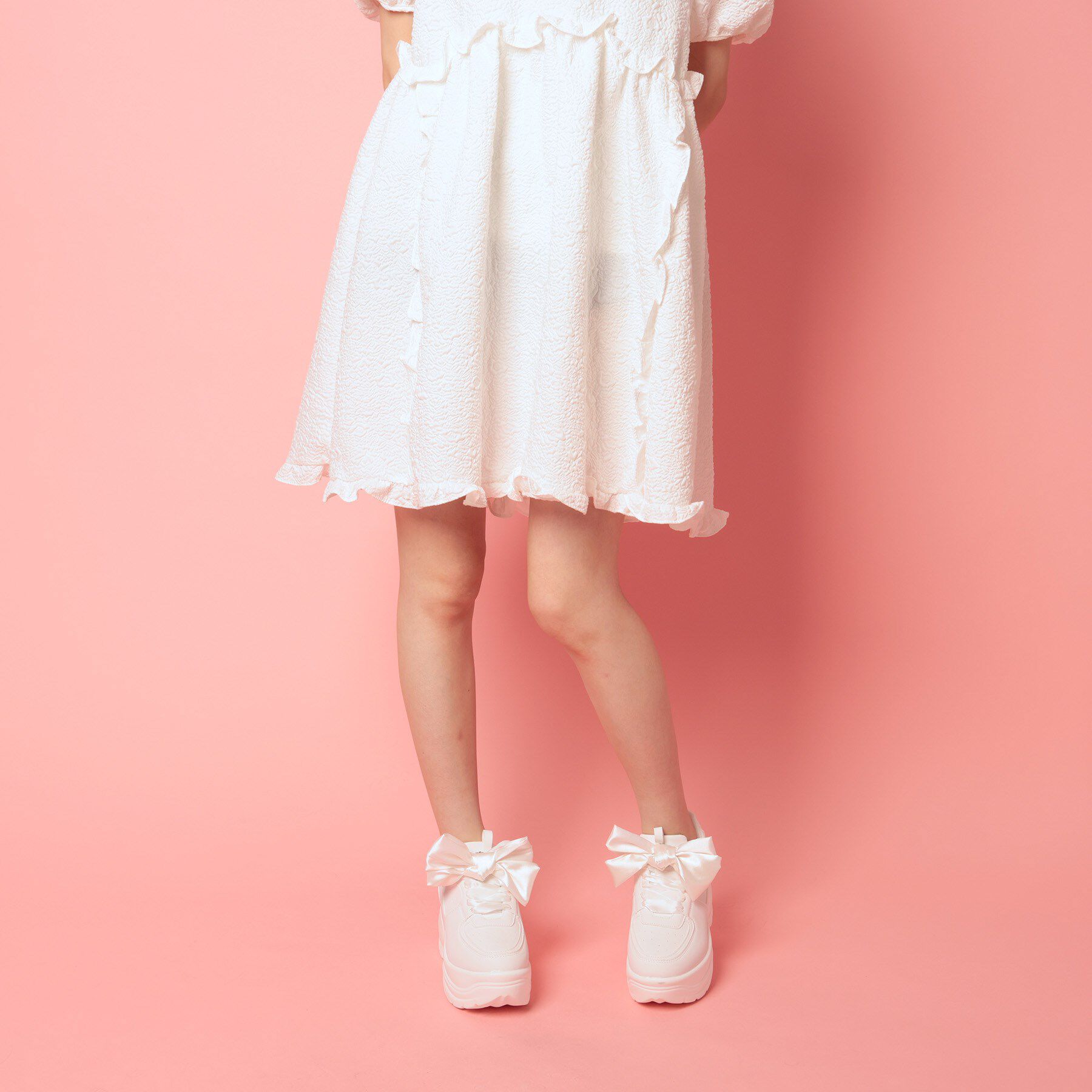 csT&P「厚底リボン取り外し可スニーカー」|スニーカー|