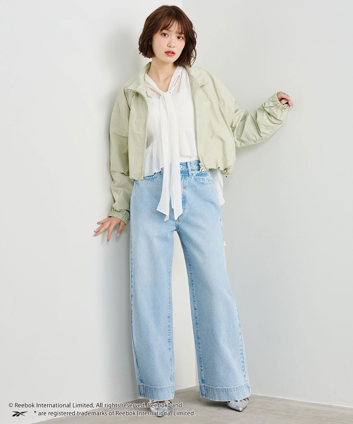 COCO DEAL「フレアワイドデニムパンツ」|デニム|ライトブルー