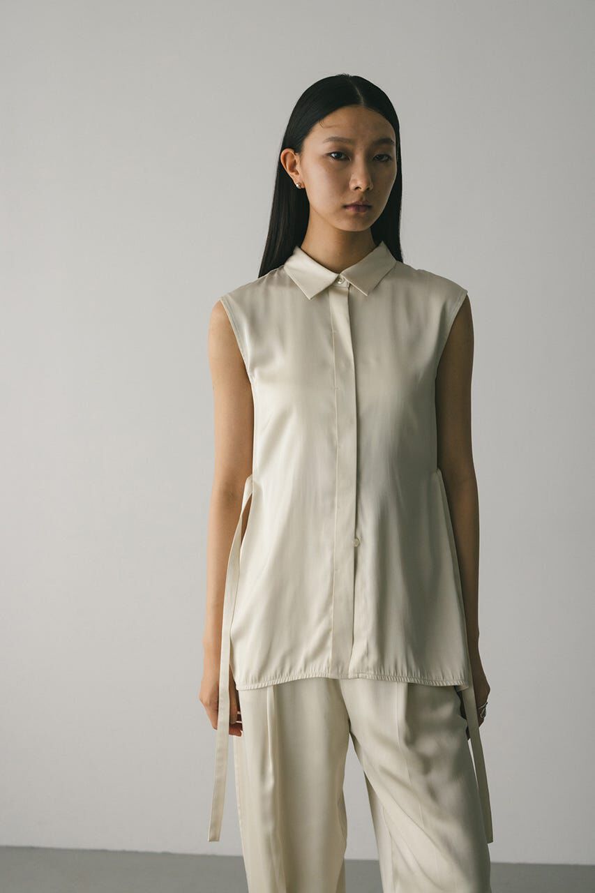 STYLEMIXER「サテンベルトシャツ」|シャツ・ブラウス|