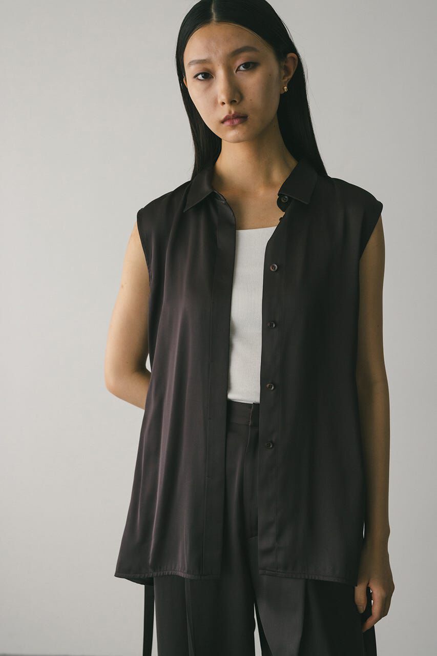 STYLEMIXER「サテンベルトシャツ」|シャツ・ブラウス|