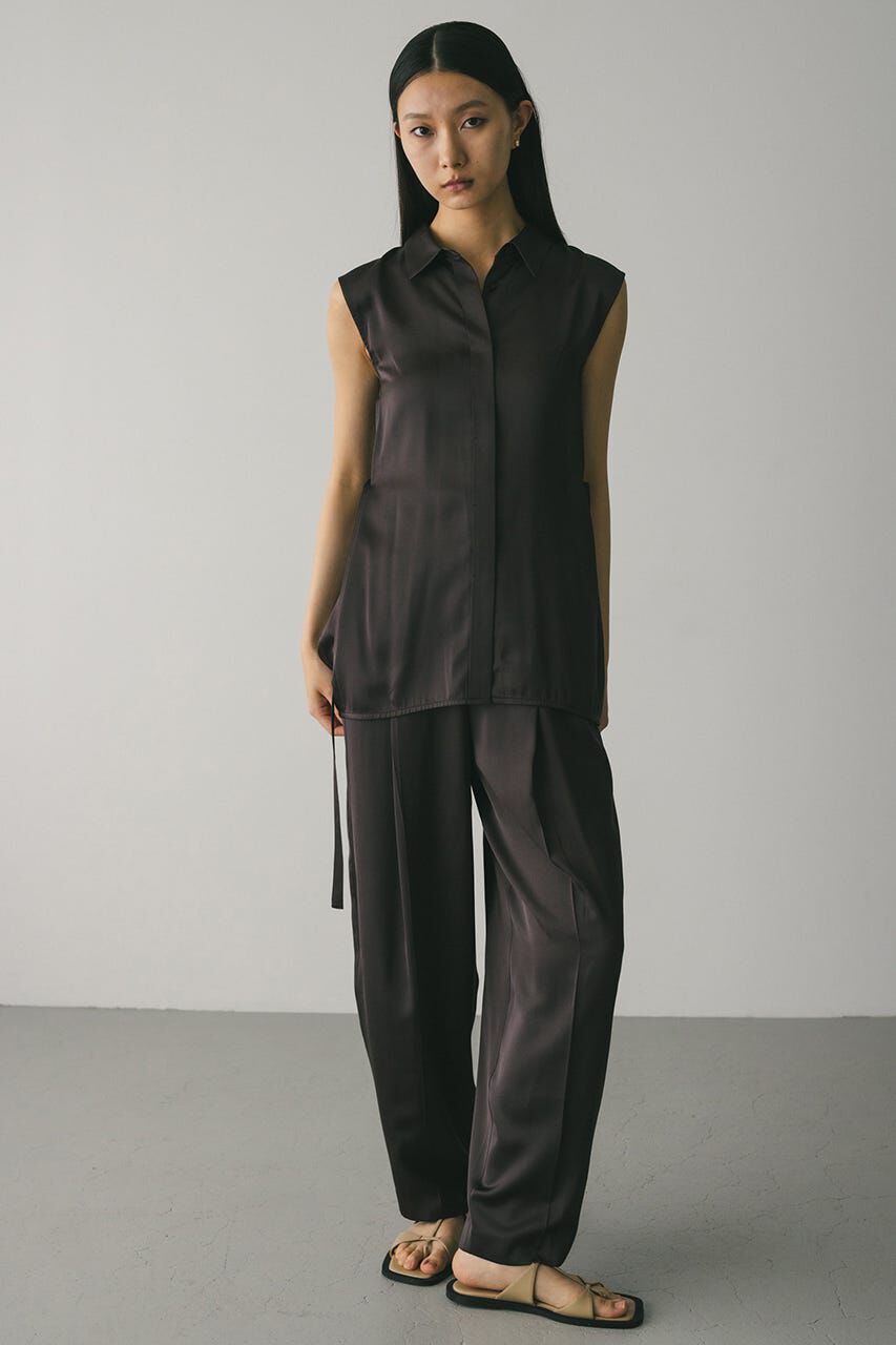 STYLEMIXER「サテンベルトシャツ」|シャツ・ブラウス|