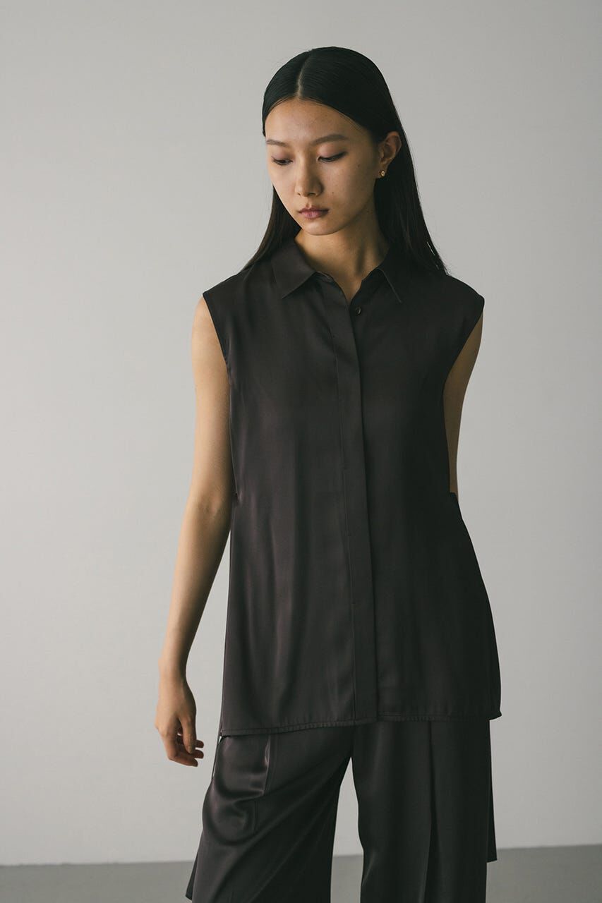 STYLEMIXER「サテンベルトシャツ」|シャツ・ブラウス|