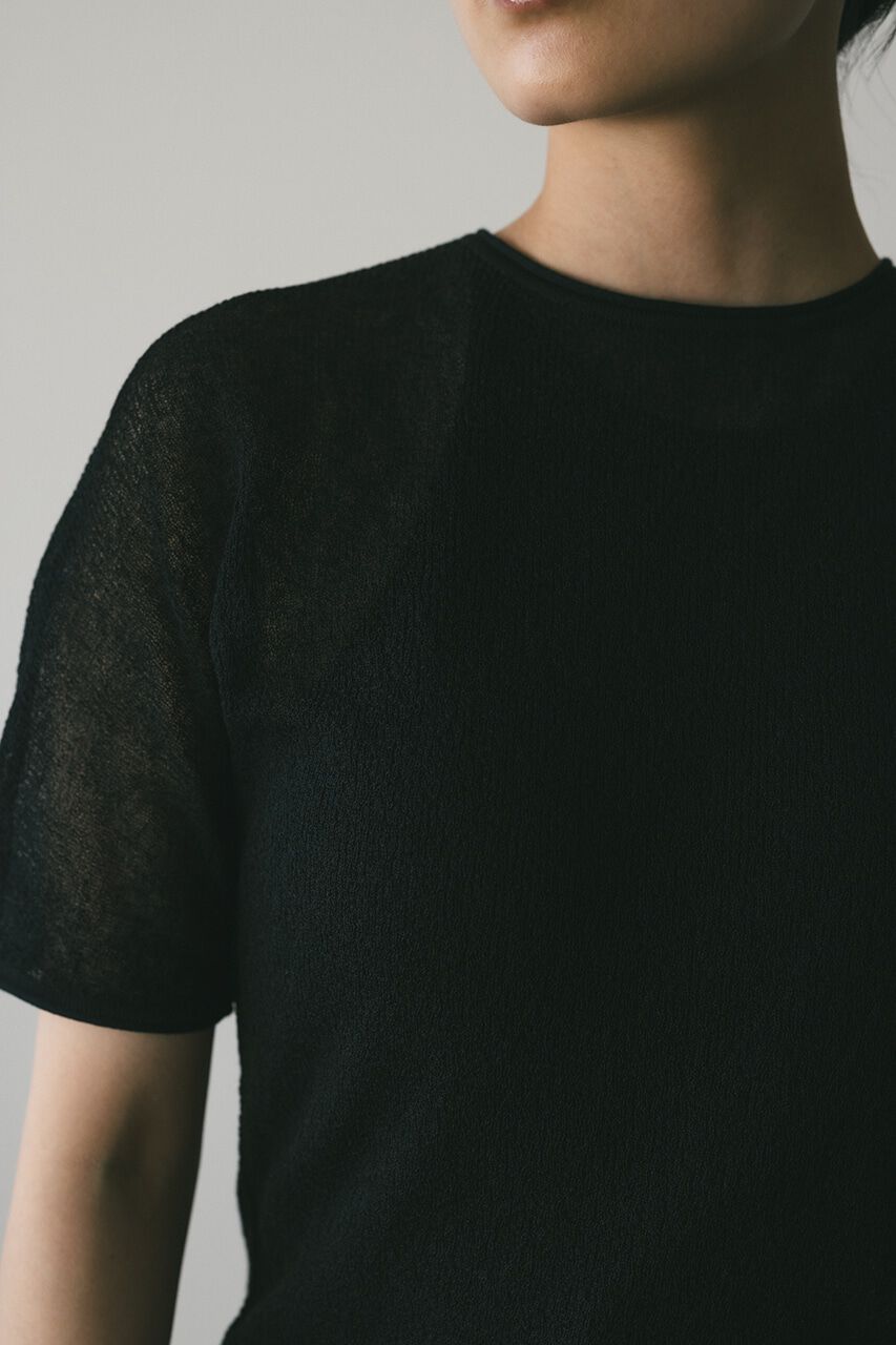 STYLEMIXER「テクスチャーハーフスリーブニット」|ニット・セーター|