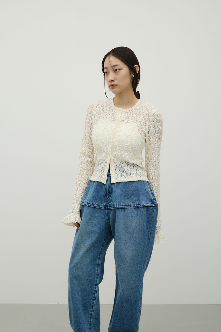 STYLEMIXER「タックショルダーレースカーデ」|Tシャツ・カットソー|IVOY3