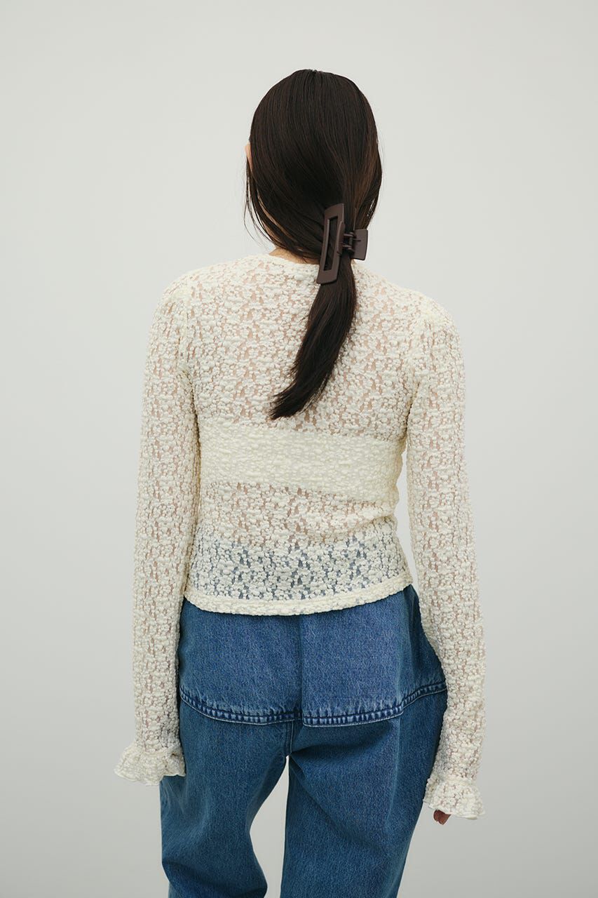 STYLEMIXER「タックショルダーレースカーデ」|Tシャツ・カットソー|