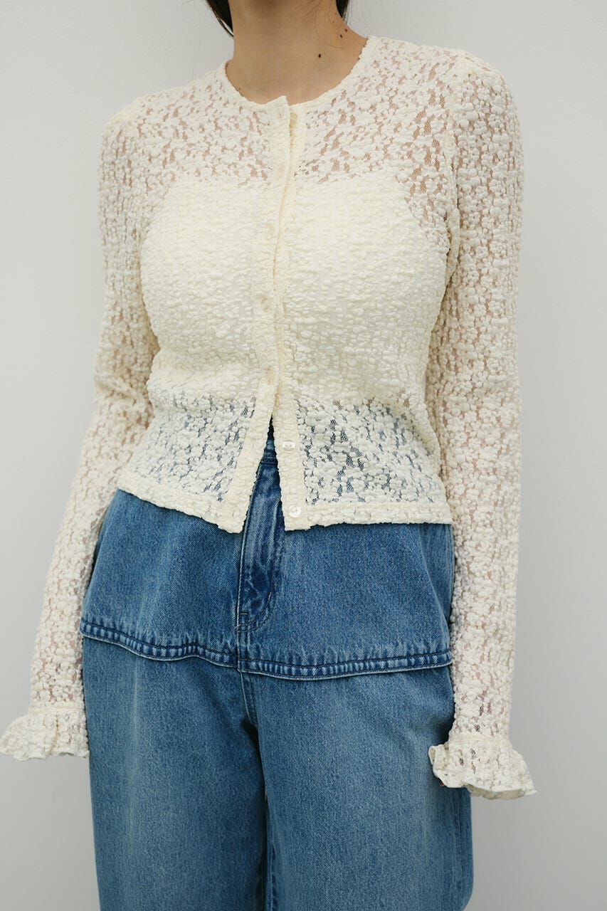 STYLEMIXER「タックショルダーレースカーデ」|Tシャツ・カットソー|