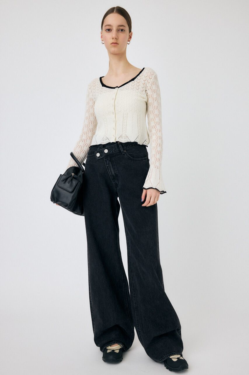 MOUSSY「EYELET LACE ニットトップス」|ニット・セーター|