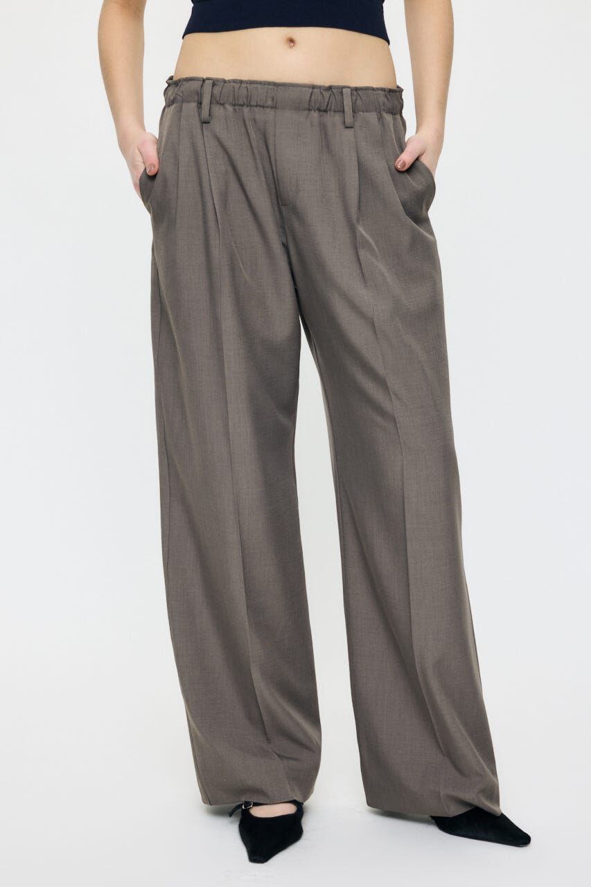 MOUSSY「EASY WAIST STRAIGHT トラウザーズ」|その他|BRN