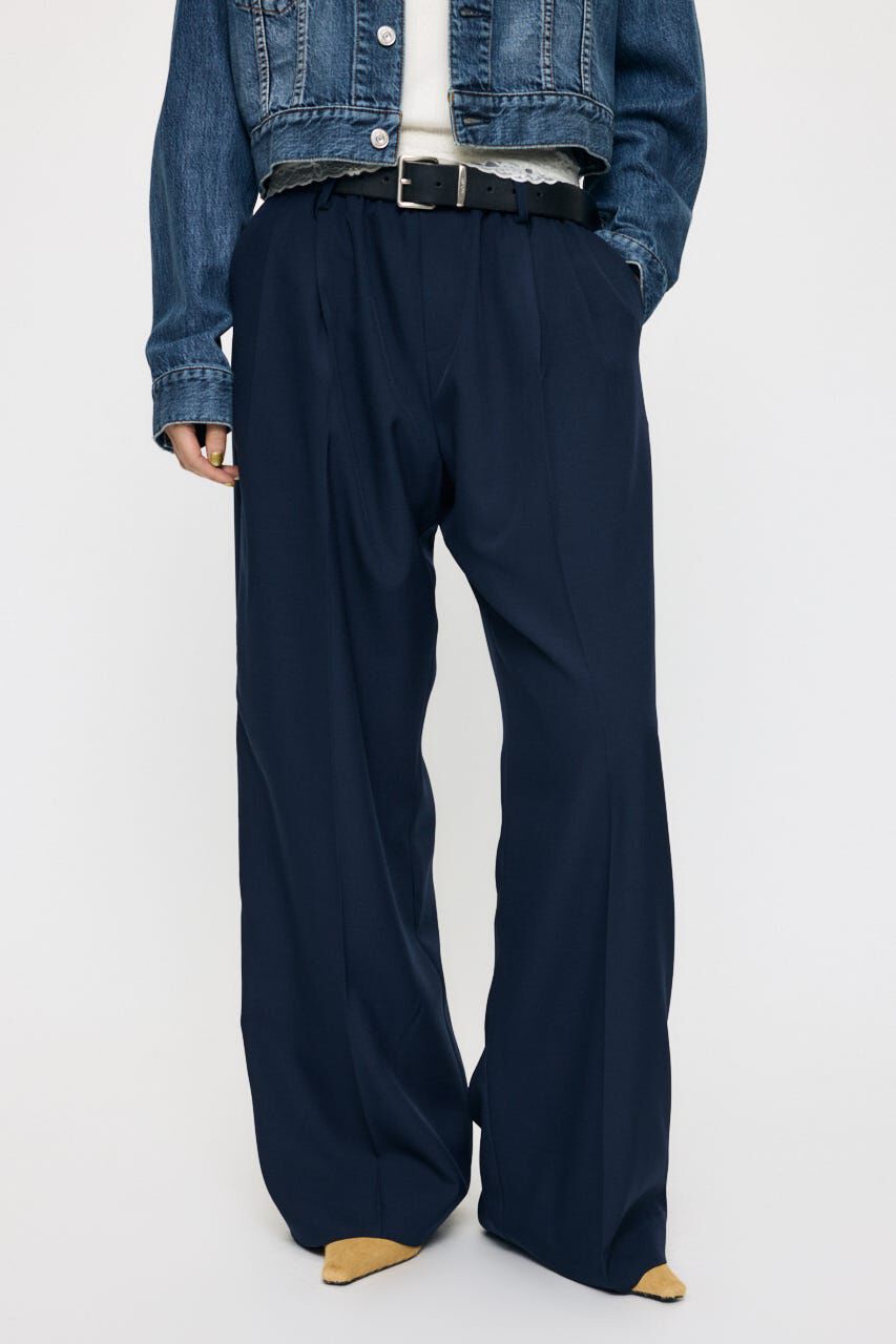 MOUSSY「EASY WAIST STRAIGHT トラウザーズ」|その他|NVY