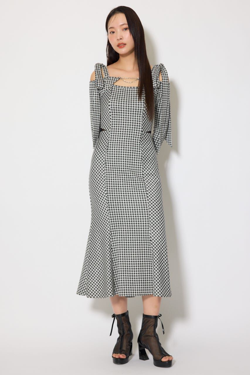 rienda「ギンガムチェックカットワンピース」|ワンピース|