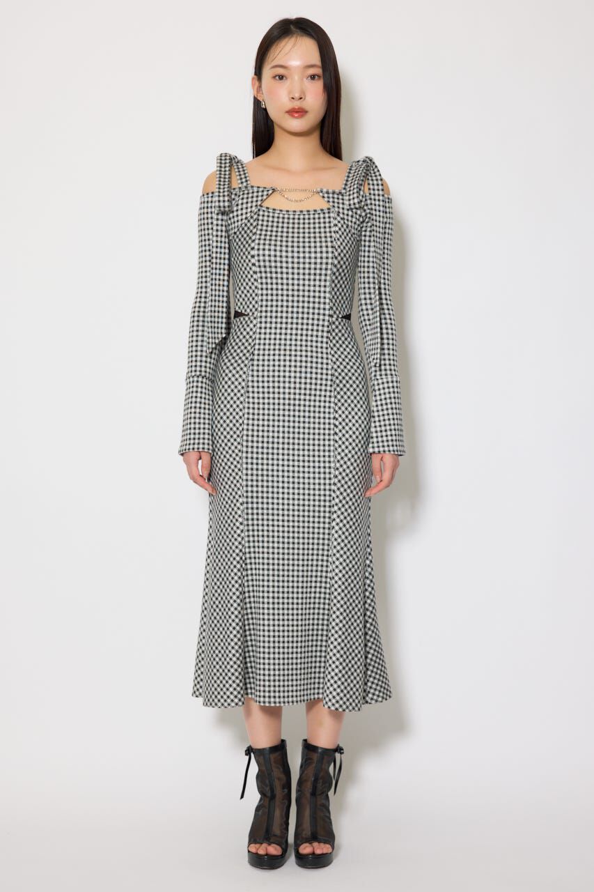 rienda「ギンガムチェックカットワンピース」|ワンピース|