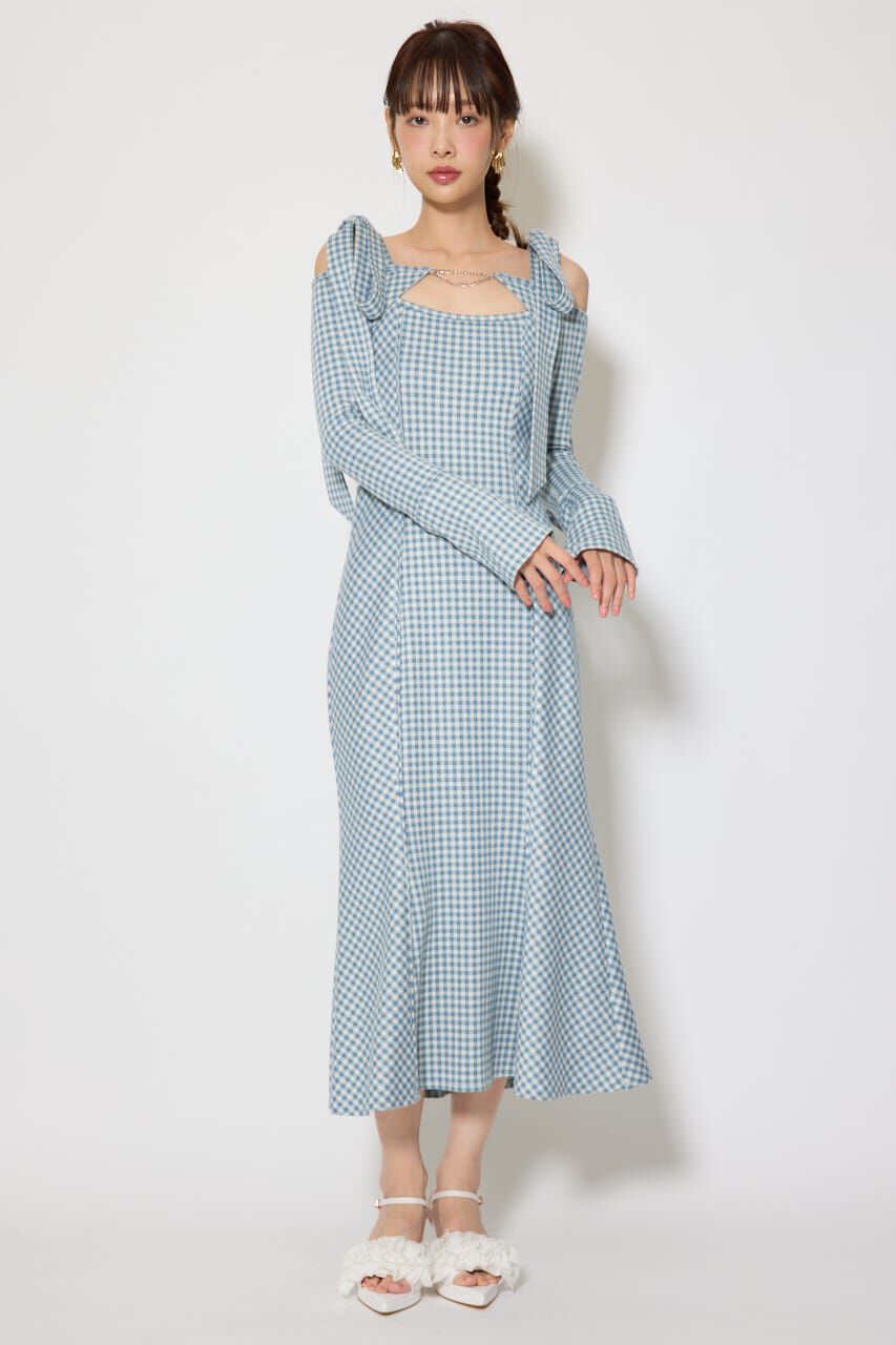 rienda「ギンガムチェックカットワンピース」|ワンピース|