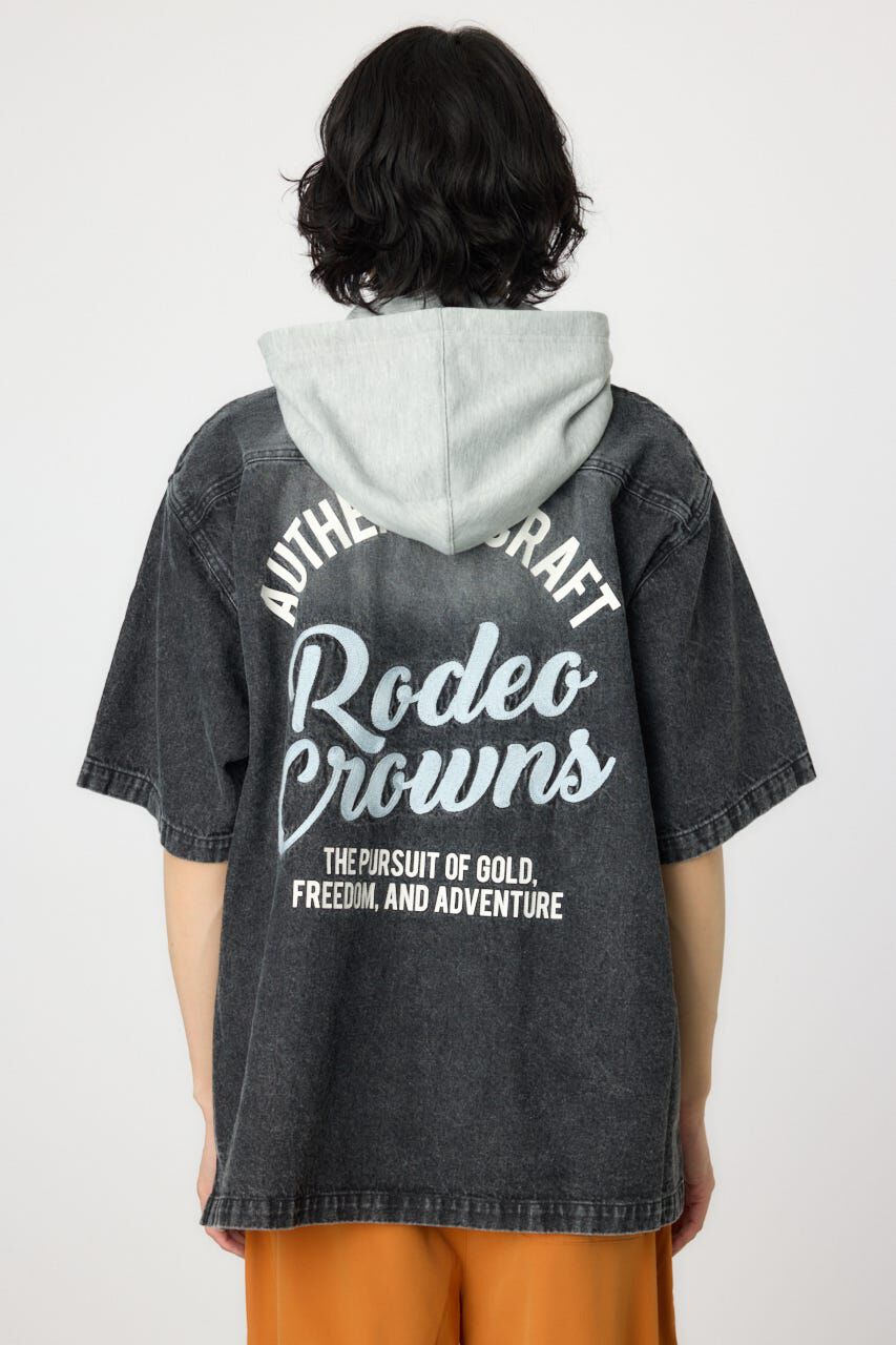RODEO CROWNS「バックロゴフードデニムシャツ」|シャツ・ブラウス|