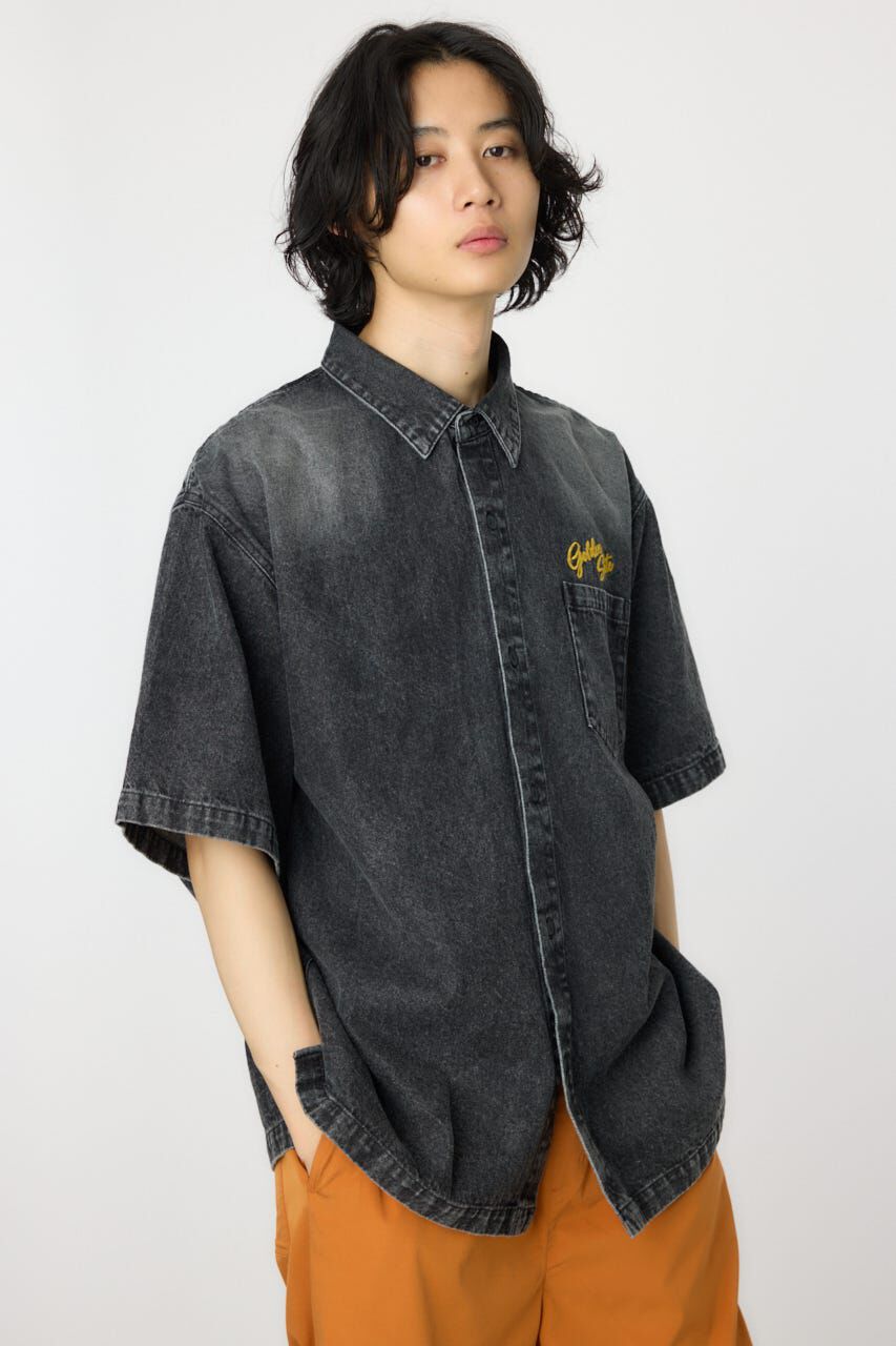 RODEO CROWNS「バックロゴフードデニムシャツ」|シャツ・ブラウス|
