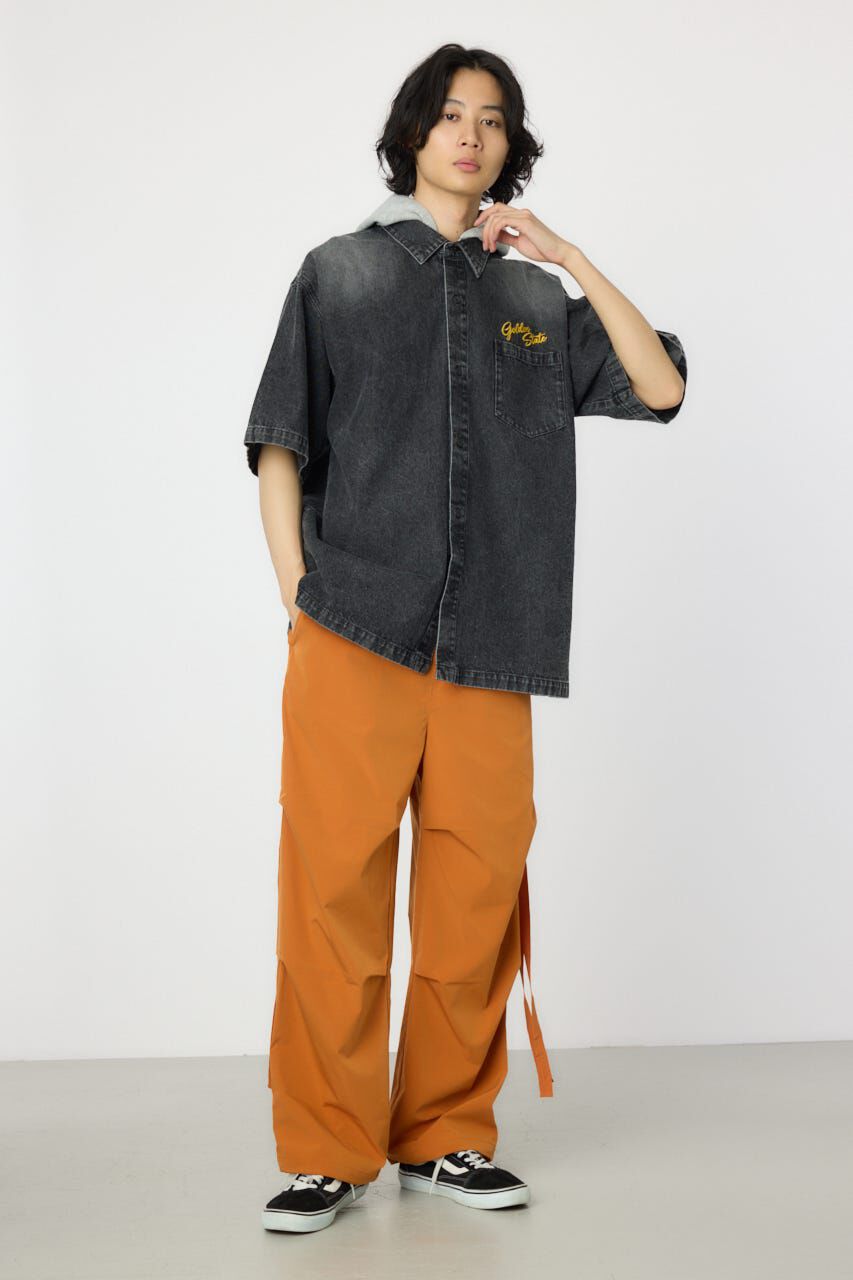 RODEO CROWNS「バックロゴフードデニムシャツ」|シャツ・ブラウス|