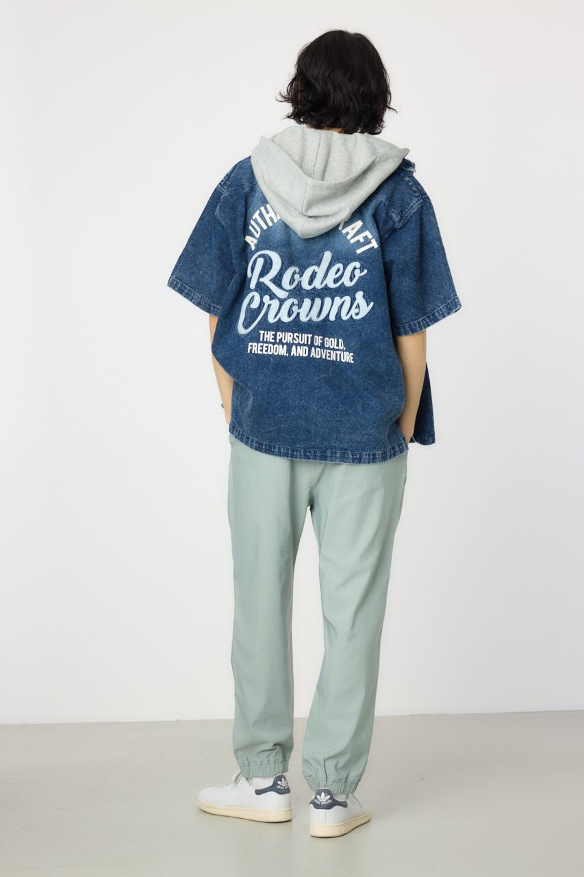 RODEO CROWNS「バックロゴフードデニムシャツ」|シャツ・ブラウス|