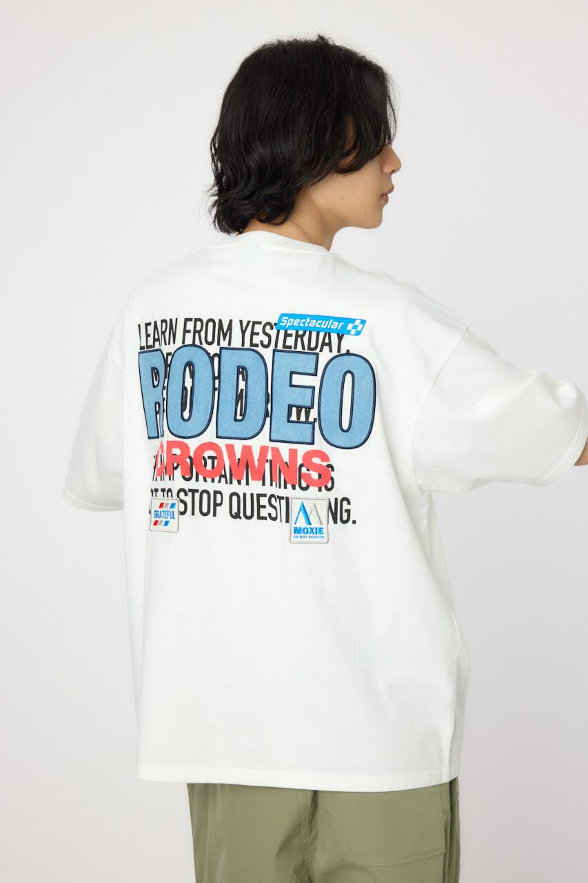 RODEO CROWNS「メンズOverlap デニムアップリケTシャツ」|Tシャツ・カットソー|