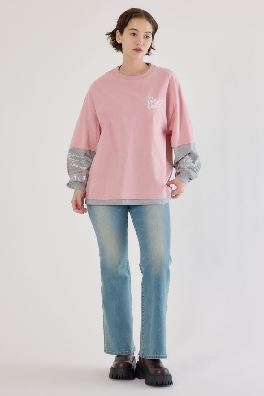 RODEO CROWNS「ハートフェイクレイヤードトップス」|Tシャツ・カットソー|