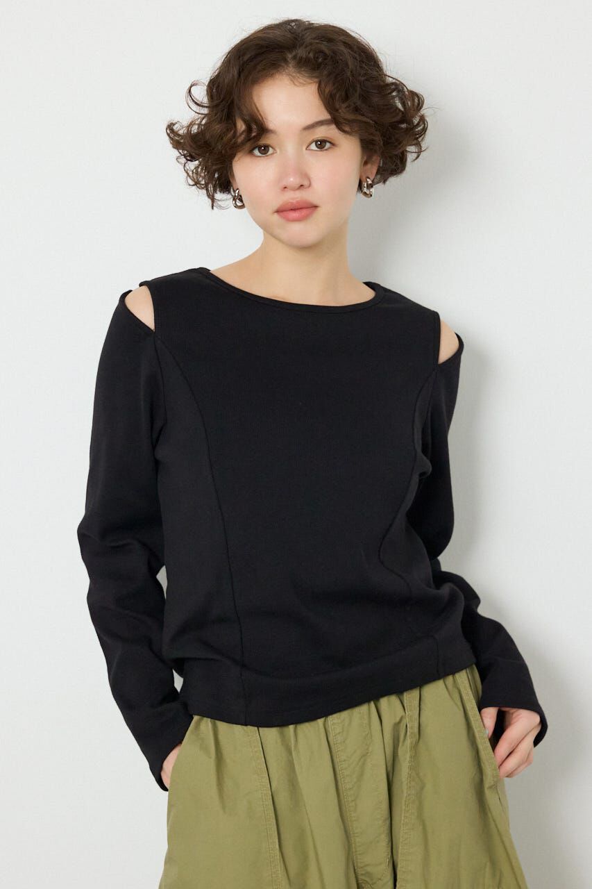 RODEO CROWNS「オープンショルダー2WAYトップス」|Tシャツ・カットソー|BLK