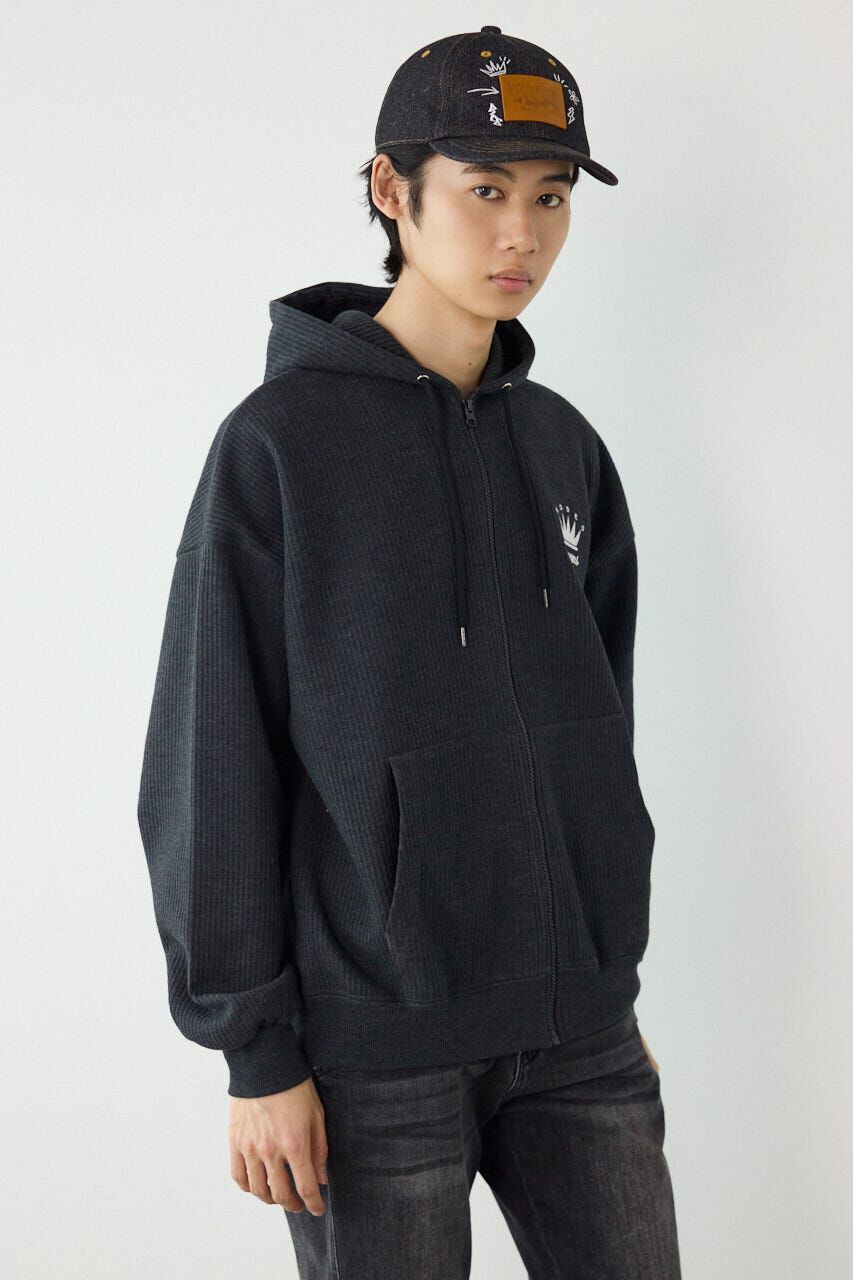 RODEO CROWNS「ボンディングワッフルZIPパーカー」|パーカー|