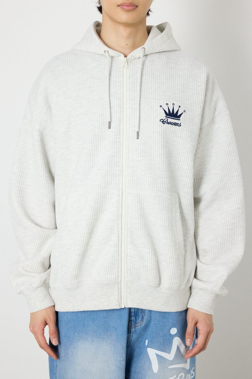 RODEO CROWNS「ボンディングワッフルZIPパーカー」|パーカー|