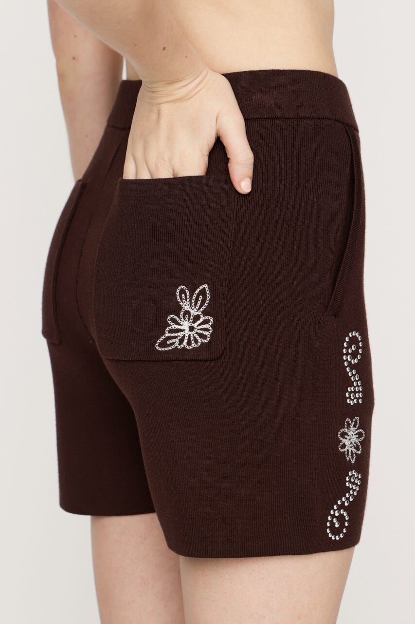 SLY「WESTERN STUDS KNIT ショートパンツ」|その他|