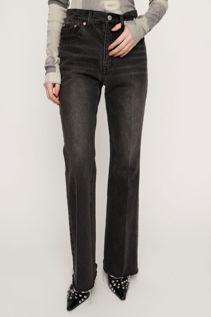 SLY「J／W SEMI FLARE DENIM パンツ」|デニム|