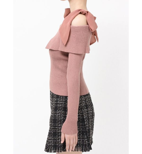 RESEXXY「ボリュームリボンニットトップス」|ニット・セーター|