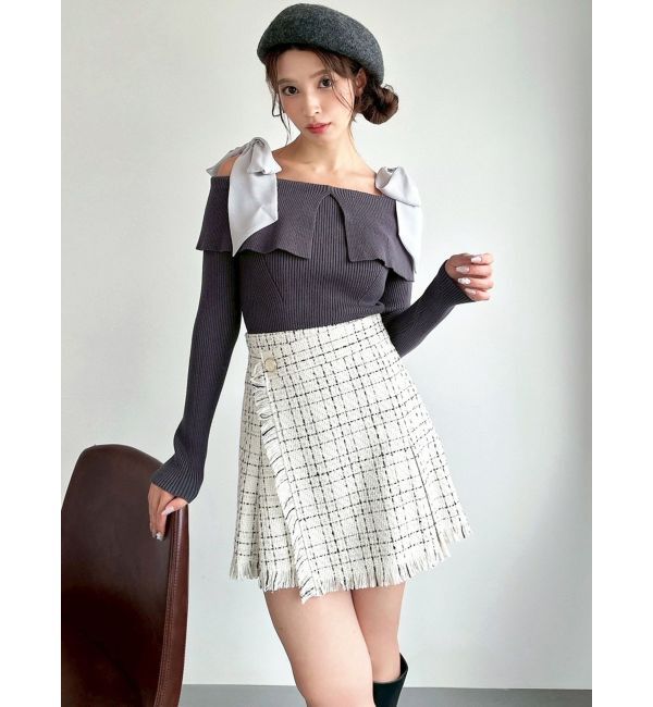 RESEXXY「ボリュームリボンニットトップス」|ニット・セーター|