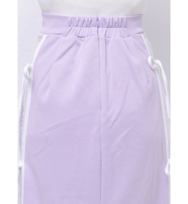 dazzlin「サイドレースリボントラックスカート」|スカート|