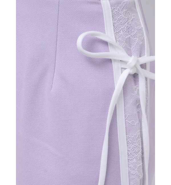 dazzlin「サイドレースリボントラックスカート」|スカート|