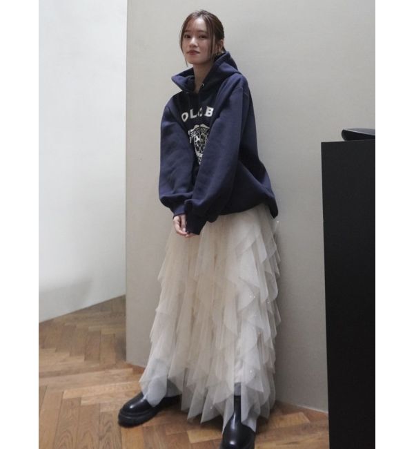 dazzlin「【POLO BCS コラボ】プリントロゴ裏起毛フーディー」|スウェット・ジャージ|