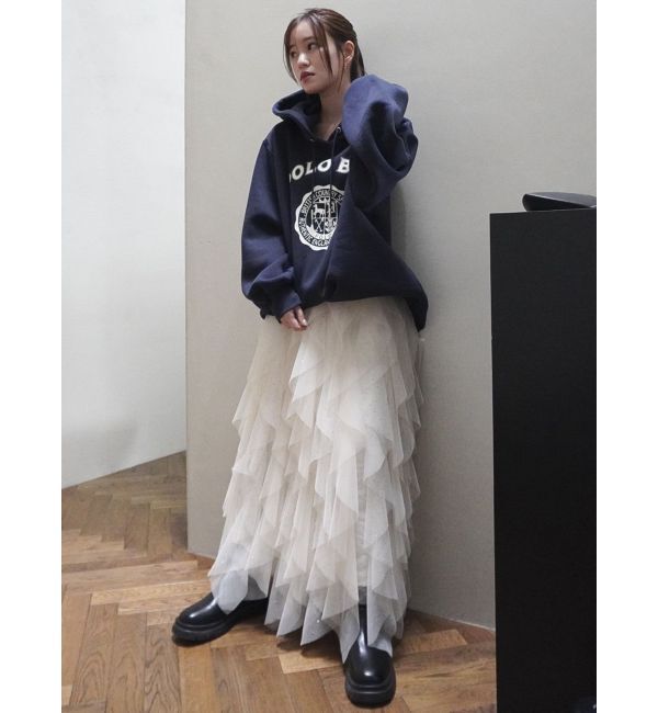 dazzlin「【POLO BCS コラボ】プリントロゴ裏起毛フーディー」|スウェット・ジャージ|