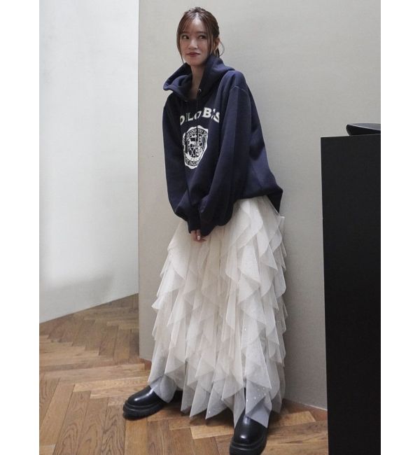 dazzlin「【POLO BCS コラボ】プリントロゴ裏起毛フーディー」|スウェット・ジャージ|