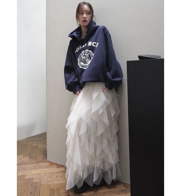 dazzlin「【POLO BCS コラボ】プリントロゴ裏起毛フーディー」|スウェット・ジャージ|