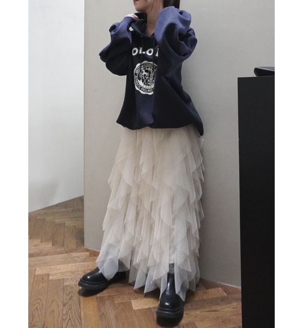 dazzlin「【POLO BCS コラボ】プリントロゴ裏起毛フーディー」|スウェット・ジャージ|