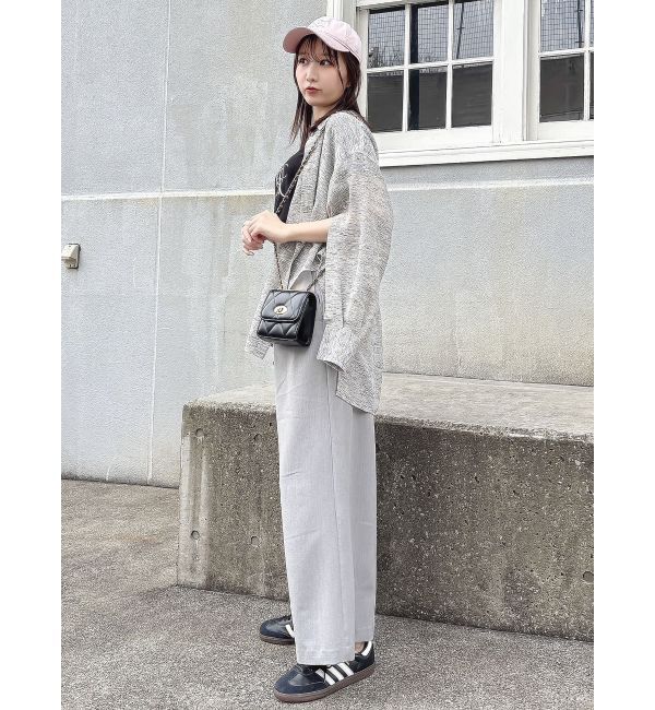 dazzlin「シアーツイードオーバーシャツ」|シャツ・ブラウス|