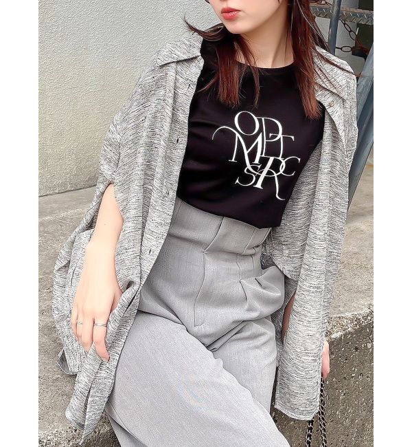 dazzlin「シアーツイードオーバーシャツ」|シャツ・ブラウス|ブラック