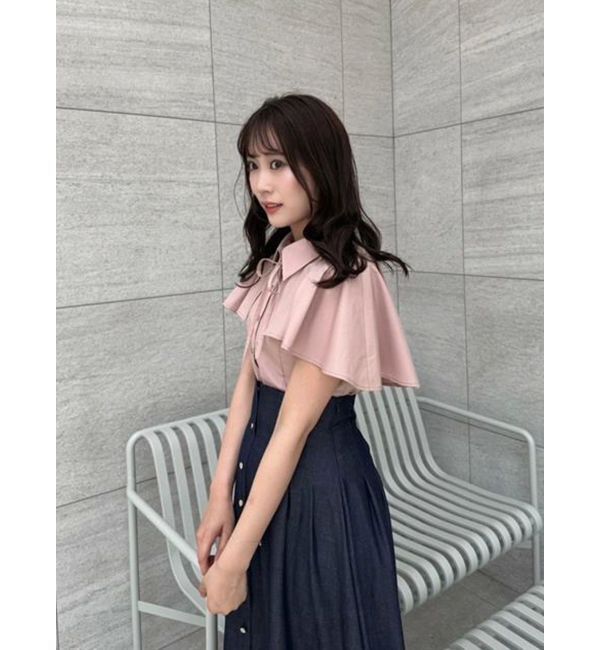 dazzlin「2WAYケープリボンブラウス」|シャツ・ブラウス|
